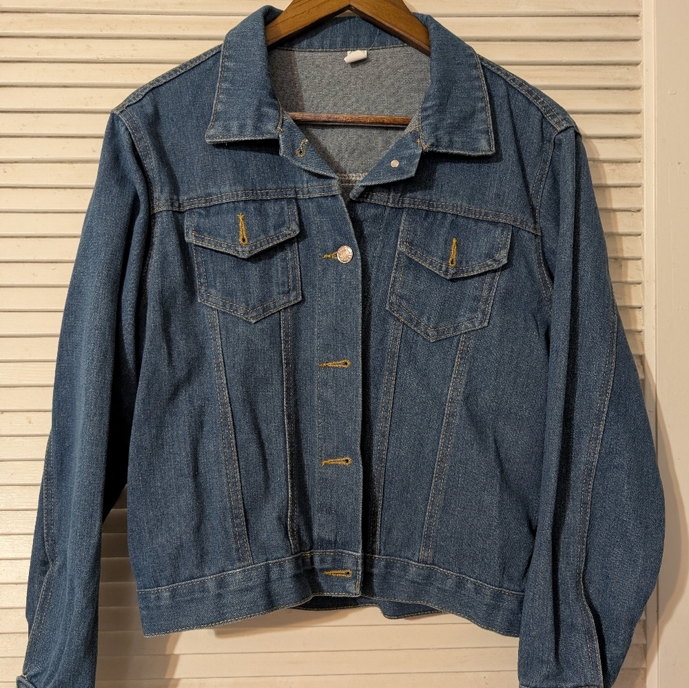 Classic Blue Denim Jean Jacket - Picture 1 of 3